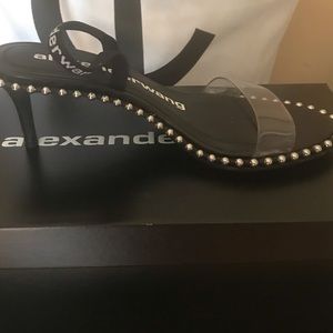 Alexander Wang , Nova Low Sandal, Black, Size 7